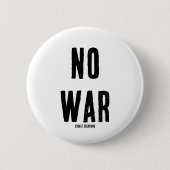 BADGE ROND 5 CM PAS DE GUERRE (Devant)