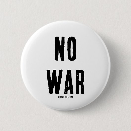 BADGE ROND 5 CM PAS DE GUERRE (Devant)