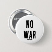 BADGE ROND 5 CM PAS DE GUERRE (Devant & derrière)