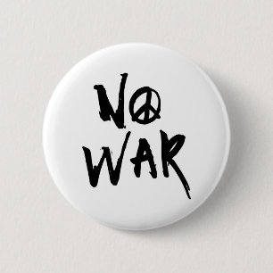 Badge Rond 5 Cm Pas de guerre
