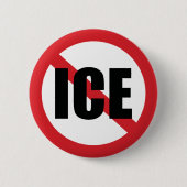 Badge Rond 5 Cm Pas de ICE (Devant)