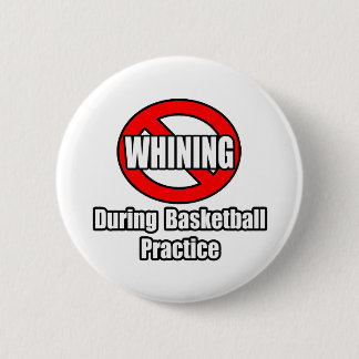 Badge Rond 5 Cm Pas De Jouer Pendant La Pratique De Basket-Ball