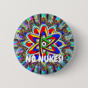BADGE ROND 5 CM PAS DE NUKES !