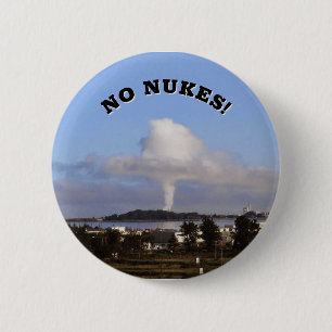 Badge Rond 5 Cm PAS DE NUKES ! (modifier les mots)
