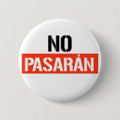 Badge Rond 5 Cm Pas de Pasaran (Devant)