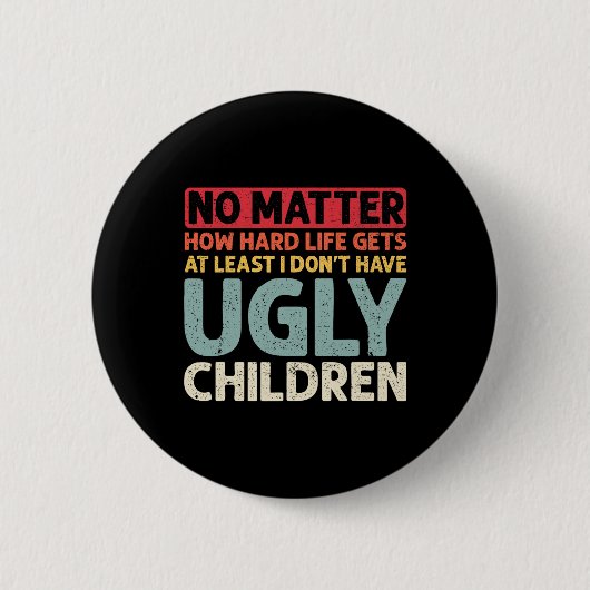 Badge Rond 5 Cm Pas De Problème Comment La Vie Difficile Obtient A (Devant)