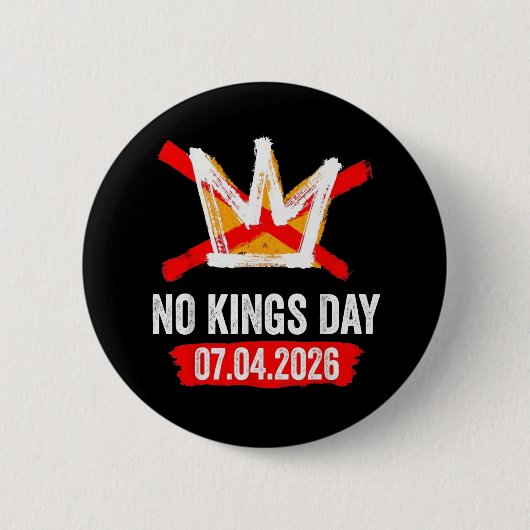 Badge Rond 5 Cm Pas de rois (Devant)