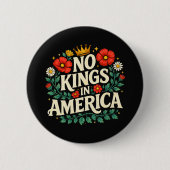 Badge Rond 5 Cm Pas de rois Amérique (Devant)