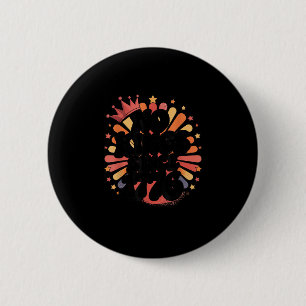 Badge Rond 5 Cm Pas de rois en Amérique depuis 1776 Esprit Patriot