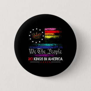Badge Rond 5 Cm Pas De Rois En Amérique Nous Le Peuple 1776 M Poli