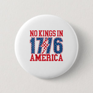 Badge Rond 5 Cm Pas de rois en Amérique We The People Vintage