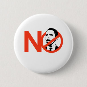 Badge Rond 5 Cm Pas de T-shirts Obama/Anti-Obama