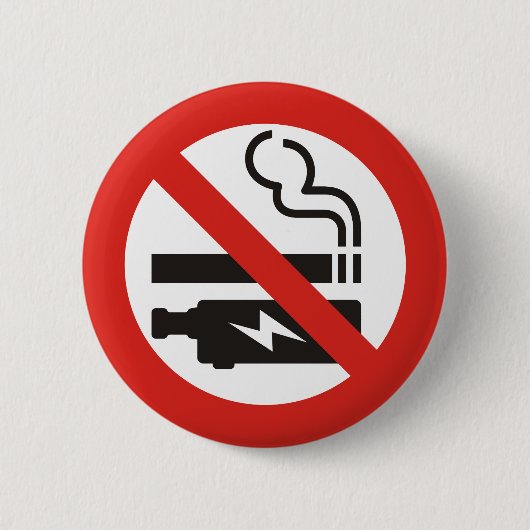 Badge Rond 5 Cm Pas de tabac ou de clapet (Devant)