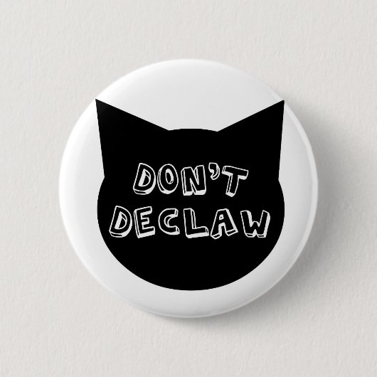 Badge Rond 5 Cm Pas declaw (Devant)
