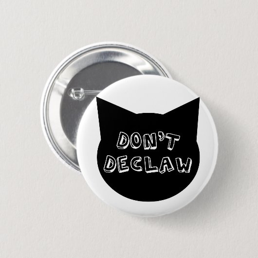 Badge Rond 5 Cm Pas declaw (Devant & derrière)