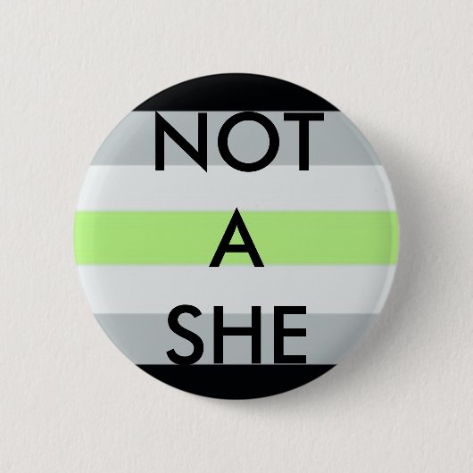 Badge Rond 5 Cm "Pas elle" se boutonnent (Devant)