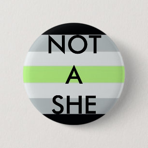 Badge Rond 5 Cm "Pas elle" se boutonnent