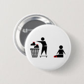 Badge Rond 5 Cm pas en ligne (Devant & derrière)