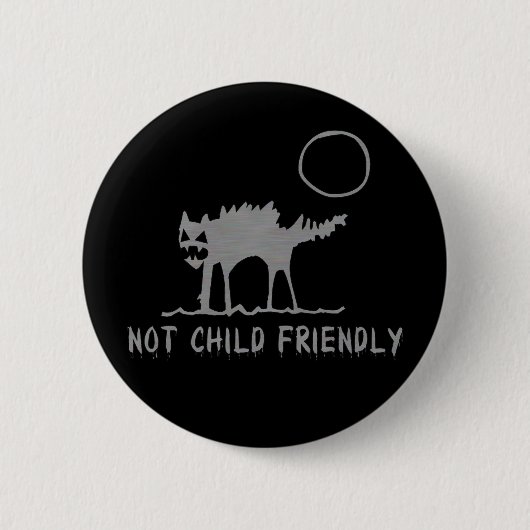 Badge Rond 5 Cm Pas enfant amical (Devant)
