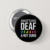 Badge Rond 5 Cm Pas idiot (Devant & derrière)