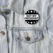 Badge Rond 5 Cm Pas mon président (En situation)