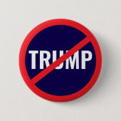 Badge Rond 5 Cm Pas mon président - Manifestation anti-Trump (Devant)