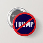 Badge Rond 5 Cm Pas mon président - Manifestation anti-Trump (Devant & derrière)