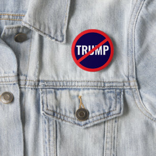 Badge Rond 5 Cm Pas mon président - Manifestation anti-Trump