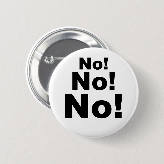 Badge Rond 5 Cm Pas pas non ! (Devant & derrière)