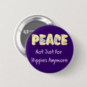Badge Rond 5 Cm Pas simplement pour des hippies (Devant & derrière)