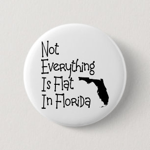 Badge Rond 5 Cm Pas tout en Floride est plat