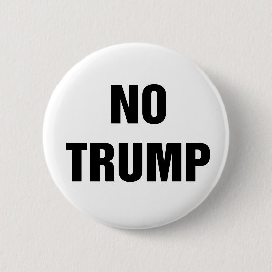 Badge Rond 5 Cm Pas Trump ! (Devant)