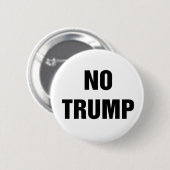 Badge Rond 5 Cm Pas Trump ! (Devant & derrière)