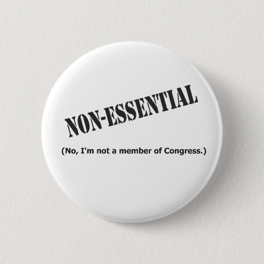 Badge Rond 5 Cm Pas un membre du congrès (Devant)