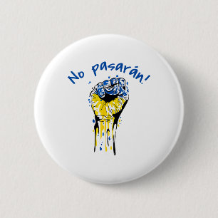 Badge Rond 5 Cm Pasarán Socialiste Guerre Civile Espagnole Ukraine