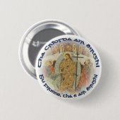 Badge Rond 5 Cm Pascha orthodoxe chrétienne écossaise 2,25 po. (Devant & derrière)