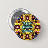 Badge Rond 5 Cm Passiflora Caerulea Motif (Devant & derrière)