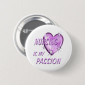 Badge Rond 5 Cm Passion de soins (Devant & derrière)