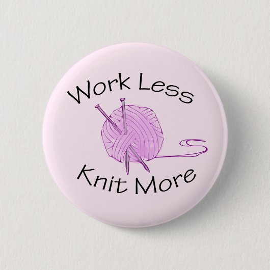 Badge Rond 5 Cm Passion de tricot (Devant)