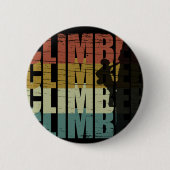 Badge Rond 5 Cm passionné d'escalade (Devant)