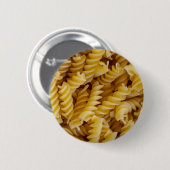 Badge Rond 5 Cm Pasta Fusilli Noodles (Devant & derrière)