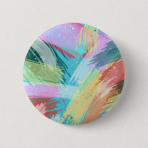 Badge Rond 5 Cm Pastel d'Art Abstrait