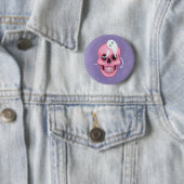 Badge Rond 5 Cm Pastel goth skull (En situation)