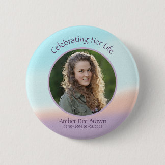 Badge Rond 5 Cm Pastel Photo Life Celebration