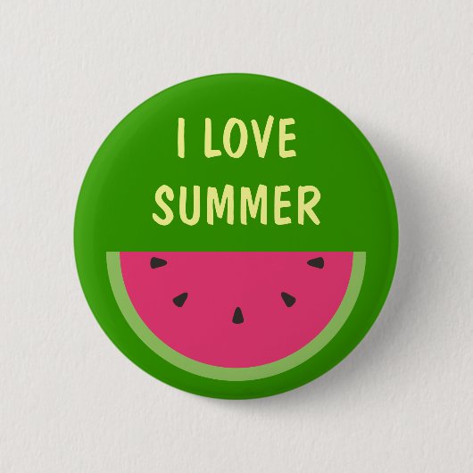 Badge Rond 5 Cm Pastèque (Devant)