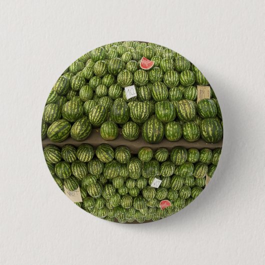 Badge Rond 5 Cm Pastèque (Devant)