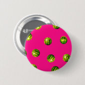 Badge Rond 5 Cm pastèque rose motif (Devant & derrière)