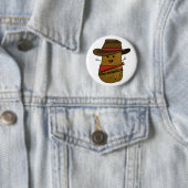 Badge Rond 5 Cm Patate Cowboy (En situation)