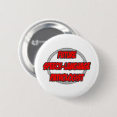 Badge Rond 5 Cm Pathologiste de la langue de la parole (Devant & derrière)