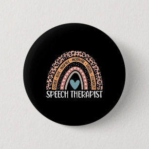 Badge Rond 5 Cm Pathologiste du langage vocal 100e jour de l'école